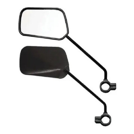 Par Espelho Retrovisor Retangular Bike Haste Longa Allkar Par Espelho Retrovisor Retangular Bike Haste Longa Allkar