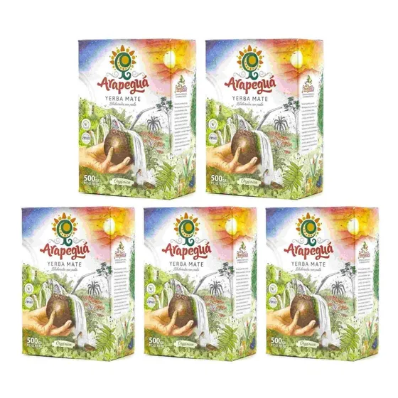 5x Yerba Mate Arapeguá Orgánica 24 Meses - Única Biodinámica