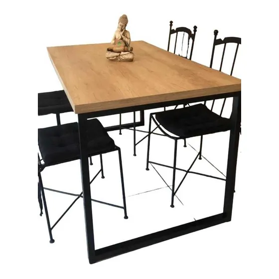 Mesa Comedor Estilo Industrial 