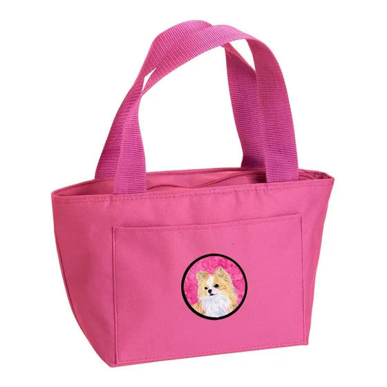 Bolsa Almuerzo Chihuahua Pelo Largo Rosa Multicolor