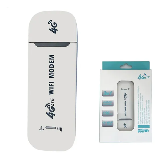 Modem 4g Usb Lte Notebook Wifi Compartilhamento Cor Branco