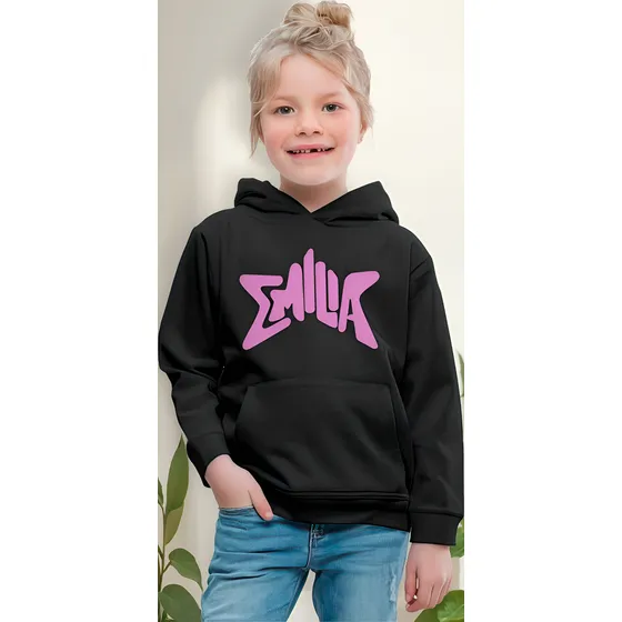 Buzo Canguro Emilia Mernes Doble Estampado Exclusivo