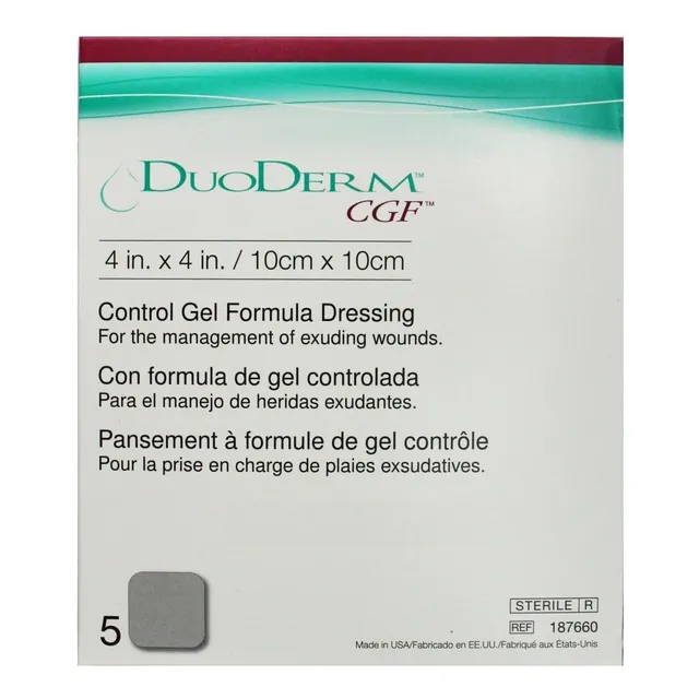 5 Parches Duoderm Cgf 10cmx10cm - Unidad a $23320