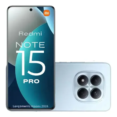 Xiaomi Redmi Note 15 Pro 5g 256gb 8gb Ram Lançamento 2026 Azul-claro