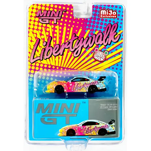 MINI GT LB-シルエットワークス S15 シルビア LBWK KUMA Mini GT Nissan Silvia S15 LB-Super Silhueta Lbwk Kuma #743 Color