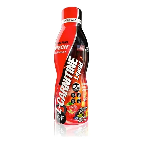 L Carnitine Liquida Gentech X 500 Ml Sin Tacc + Energia