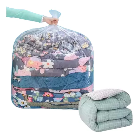 Saco Embala Plástico Edredom Roupas 80x100 Transparente 3kg
