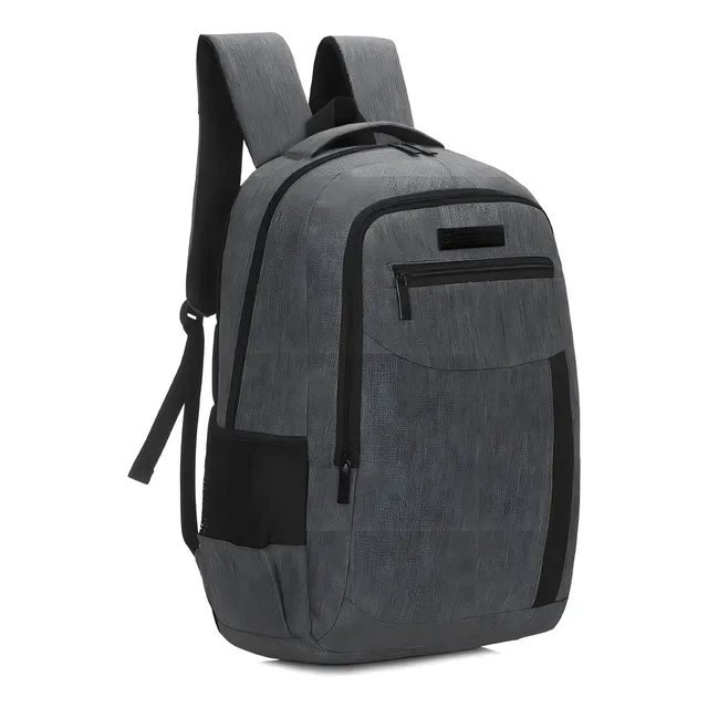 Mochila Urbana Discovery Clásica 15990 Con Porta Notebook Color Gris
