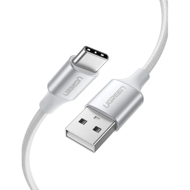 Cable De Datos Ugreen Usb A 2.0 A Usb C Carga Rapida 1m Blanco
