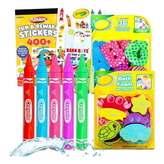Bundillo De Juguetes De Ducha De Baño De Crayola - Juego De 