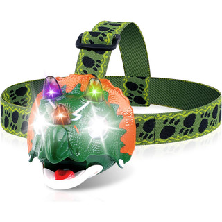 Linterna Frontal Led Triceratops - Linterna Frontal De Dinos Linterna Frontal Led Triceratops - Linterna Frontal De Dinos