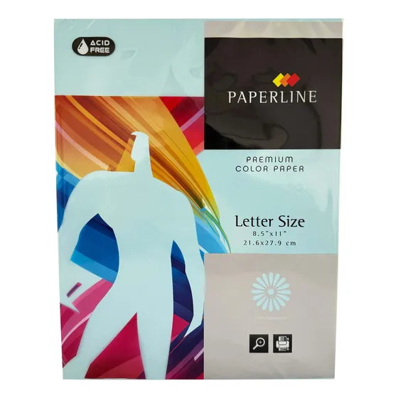 Resma Carta 75 Gr X 500 Hojas Color Azul