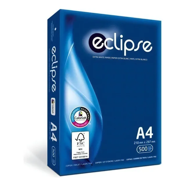 Resma A4 75gr Eclipse Obra Blanco X500 Hojas