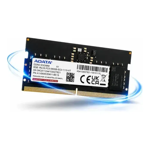Memória Para Notebook Crucial 8gb Ddr5 4800mhz Sodimm Ct8g48c40s5