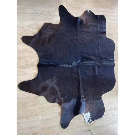 Piel De Vaca Peluda Verdadera Cuero Marrón