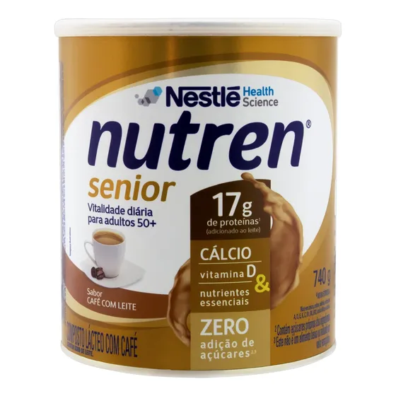 Composto Lácteo Café com Leite Nutren Senior Lata 740g