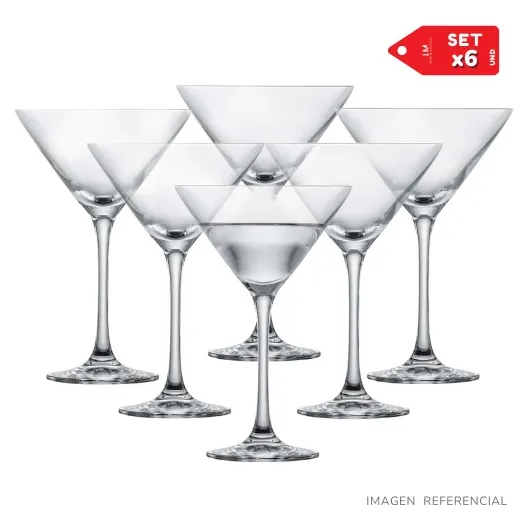 Copas De Vino Champagne Elegante Vidrio 200ml Set X6