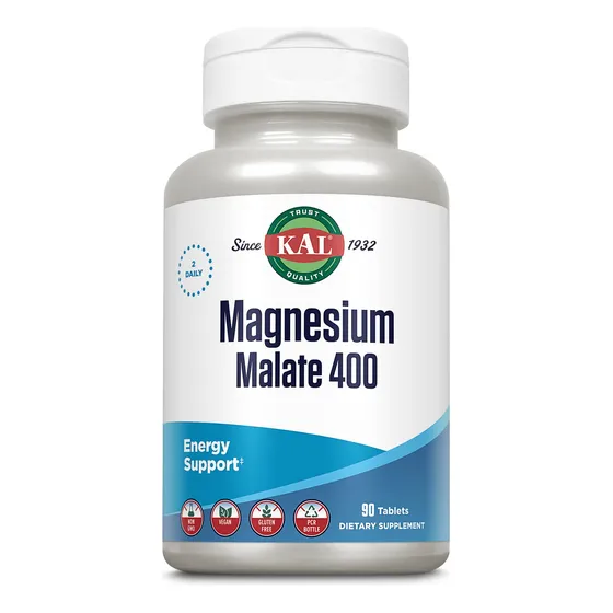 Suplemento Kal Malato De Magnesio 400 Quelatado 90 Comprimid