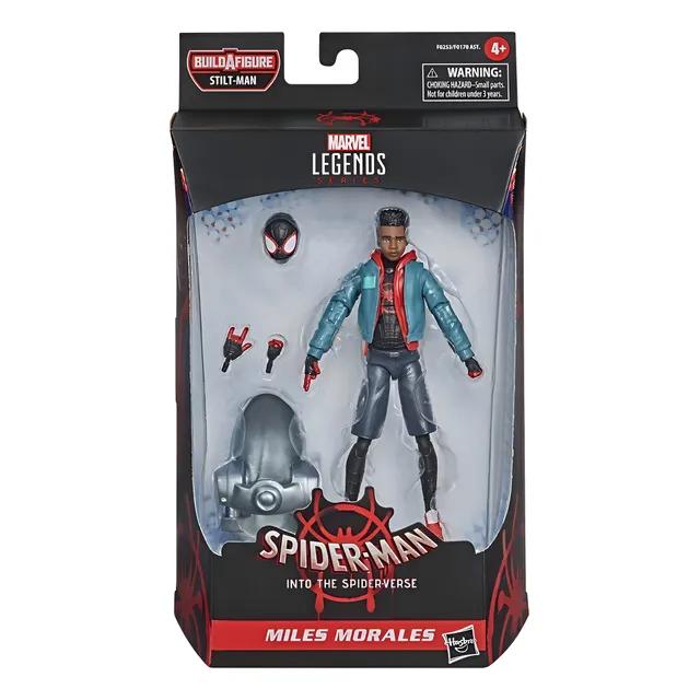 Figura Marvel Legends Spider Man Miles Morales Spiderverse