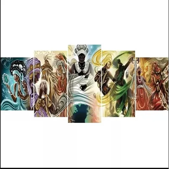 Quadro Decorativo Mosaico Encontro De Entidades - Religioso