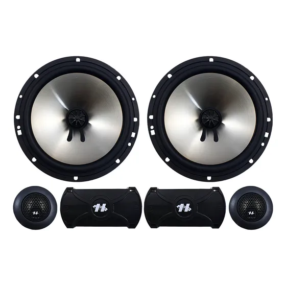 Kit Alto Falante 2 Vias Hurricane 6 Pol Q6.2 4 Ohms 160w Rms