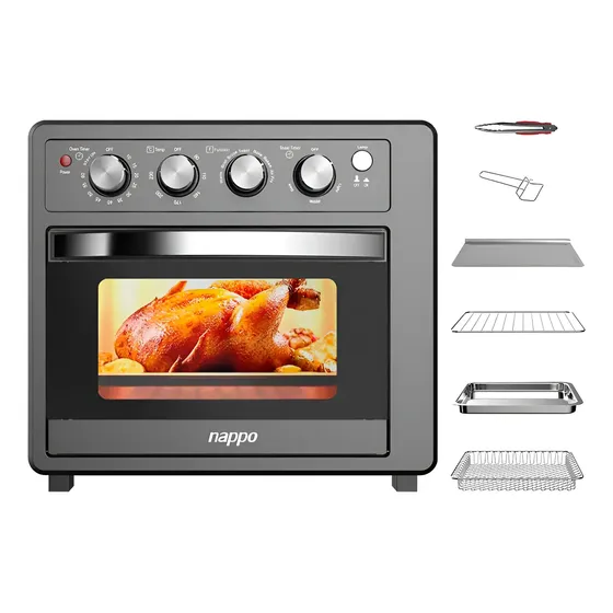 Horno Freidora De Aire Nappo 7 En 1 1700w 25l + Accesorios