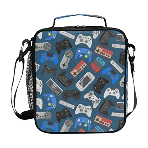 Game Lunch Box Bolsa De Almuerzo Aislada Para Niños Thq8z