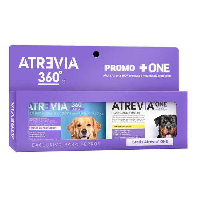 Atrevia 360 Pack 20-40 Kg 2 Comprimidos Perro