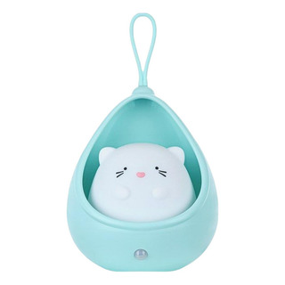 . Cat Led Night Light Sensor De Movimiento Lámpara Azul . Cat Led Night Light Sensor De Movimiento Lámpara Azul