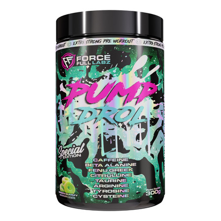 Pumpdrol Special Edition Pre Treino Workout Importado Original 300g Sabor Green Gummy - Force Full Labz Pumpdrol Special Edition Pre Treino Workout Importado Original 300g Sabor Green Gummy - Force Full Labz