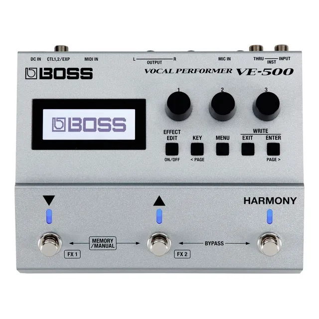 Pedal de efecto Boss Vocal Effects Performer VE-500 plateado