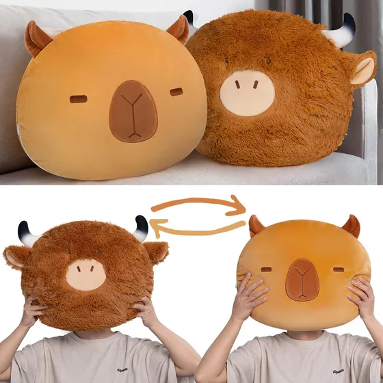 Mewaii Niños Lanzan Almohada,capybara En Forma De Ysj6k