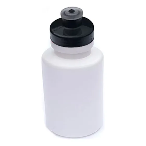 Squeeze 300ml Plástico Transparente Com Tampa Colorida