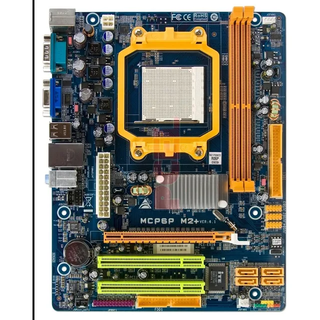 Mother Biostar Mcp6pb M2+ Phenom X4 Hd9550 + 2gb Ram Azul Acero