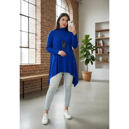 Maxi Blusa Inverno Gola Alta