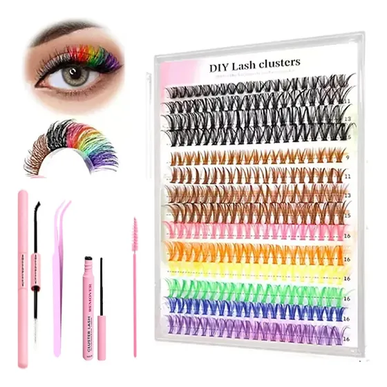 Mix 8 Colors Lash Extension Kit False Eyelashes Diy 280pcs