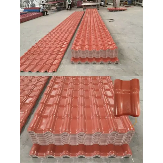 Láminas De Techo Pvc Tipo Teja Colonial