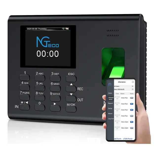 Ngteco Reloj Checador Biométrica Huella Usb Reportes Ng-as10