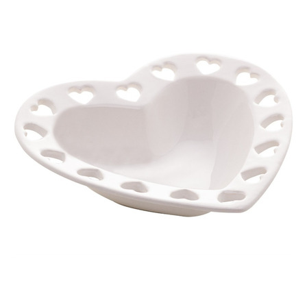 Bowl Formato De Coração Com Detalhe Borda Vazado Lyor 8630 Bowl Formato De Coração Com Detalhe Borda Vazado Lyor 8630