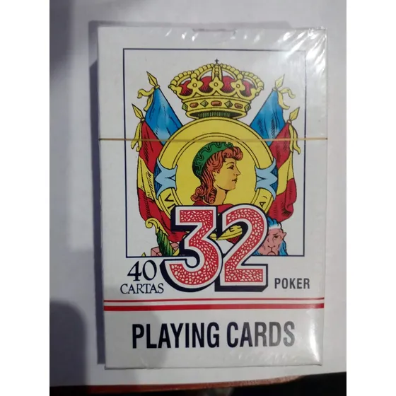 Barajas Cartas Españolas Naipe Juegos D Mesa Azul Y Rojo 