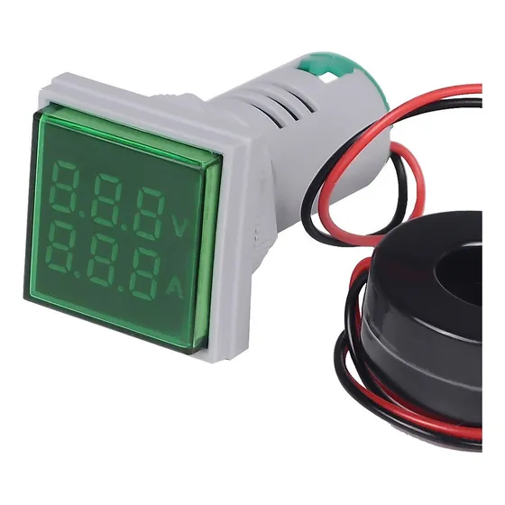 Luz Piloto Led Indicador Medidor De Voltaje Y Amperios 22mm