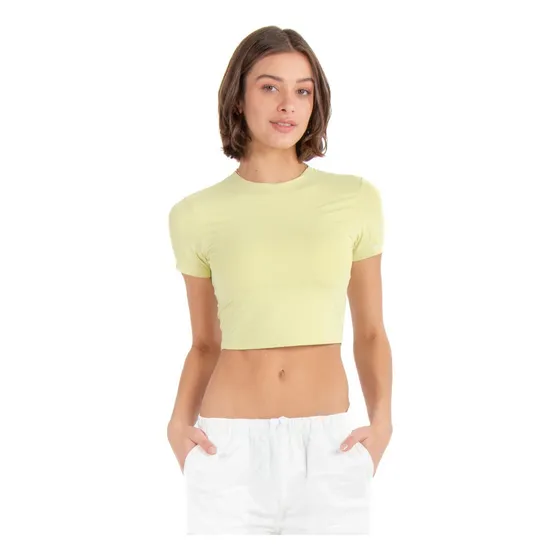 Playera Manga Corta De Dama Ultra Suave Casual Forever 21