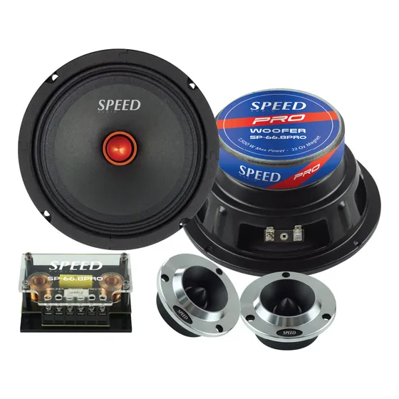 Componente 6.5 PuLG Medios Profesio+tweter Bala+crossover