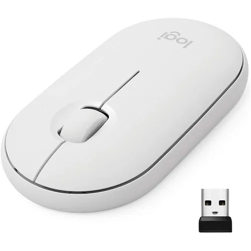 Mouse inalámbrico Logitech Sem Fio Pebble M350 M350 blanco