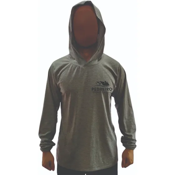 Camiseta Para Pedreiro Com Capuz Uniforme Para Trabalho