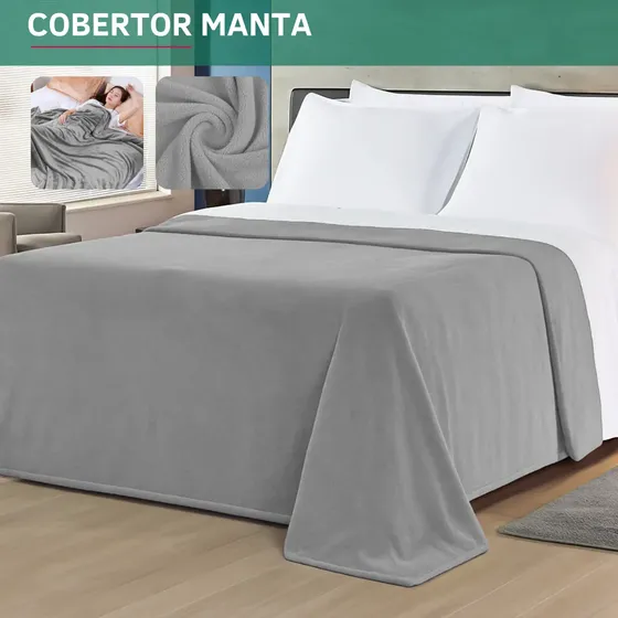 Cobertor Manta Microfibra Casal Super Macio Quentinho Toque Aveludado Hotel Luxo Confortável Premium