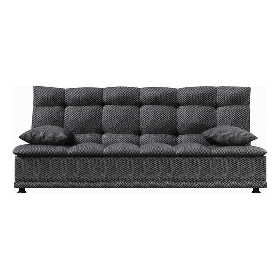 Sofá Cama Reclinable Lase Color Gris Oscuro Sillón Para Sala Moderna Rio Tela Oslo Confort Para Descansar Ver Tv O Recibir Visitas
