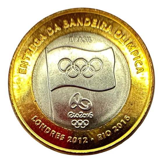 Brasil - Bandera Olimpica - Rio 2016 - Año 2012 - 1 Real