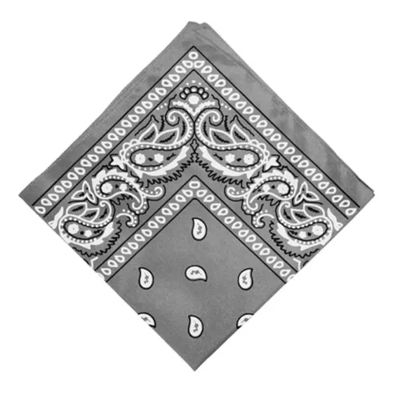 Pack De 12 Pañuelos Un Solo Color Con Estampado Unisex Nf