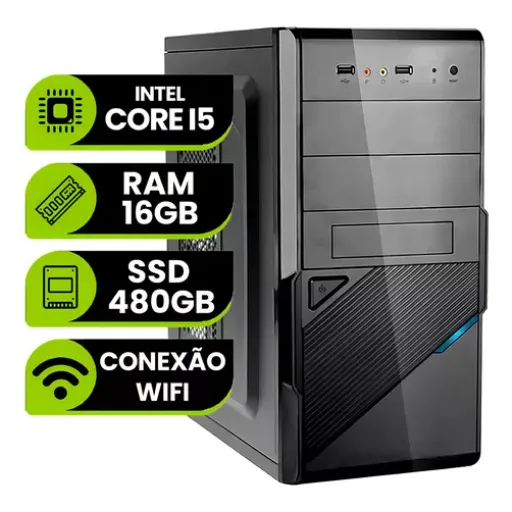 Pc Armada Intel I5 16gb Memoria Ram Ssd 480gb Almacenamiento + Windows 10 Pro + Wifi/teclado/mouse/parlantes